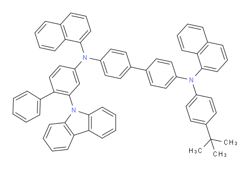 N4-(2-(9H-carbazol-9-yl)-[1,1'-biphenyl]-4-yl)-N4'-(4-(tert-butyl)phenyl)-N4,N4'-di(naphthalen-1-yl)-[1,1'-biphenyl]-4,4'-diamine
