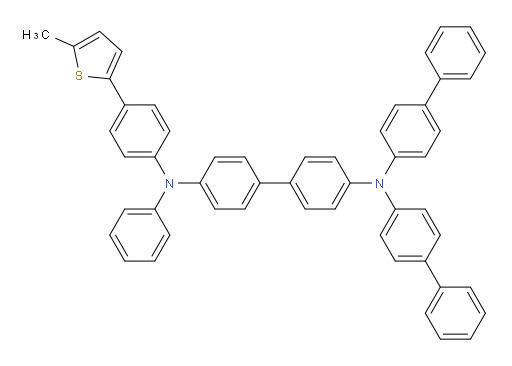 N4,N4-di([1,1'-biphenyl]-4-yl)-N4'-(4-(5-methylthiophen-2-yl)phenyl)-N4'-phenyl-[1,1'-biphenyl]-4,4'-diamine