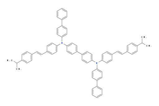 N4,N4'-di([1,1'-biphenyl]-4-yl)-N4,N4'-bis(4-((E)-4-isopropylstyryl)phenyl)-[1,1'-biphenyl]-4,4'-diamine
