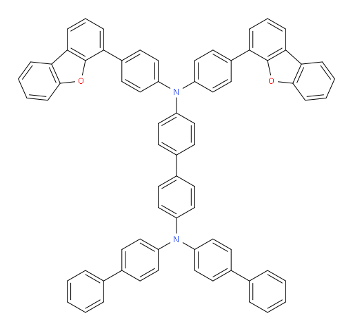 N4,N4-di([1,1'-biphenyl]-4-yl)-N4',N4'-bis(4-(dibenzo[b,d]furan-4-yl)phenyl)-[1,1'-biphenyl]-4,4'-diamine
