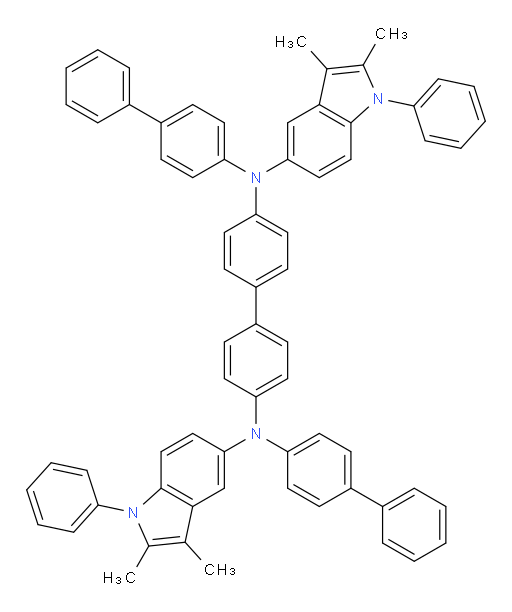 N4,N4'-di([1,1'-biphenyl]-4-yl)-N4,N4'-bis(2,3-dimethyl-1-phenyl-1H-indol-5-yl)-[1,1'-biphenyl]-4,4'-diamine