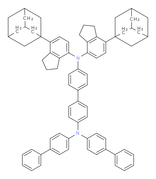 N4,N4-di([1,1'-biphenyl]-4-yl)-N4',N4'-bis(7-(adamantan-1-yl)-2,3-dihydro-1H-inden-4-yl)-[1,1'-biphenyl]-4,4'-diamine