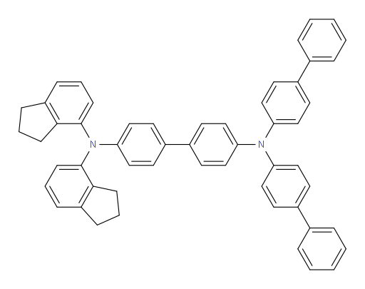 N4,N4-di([1,1'-biphenyl]-4-yl)-N4',N4'-bis(2,3-dihydro-1H-inden-4-yl)-[1,1'-biphenyl]-4,4'-diamine