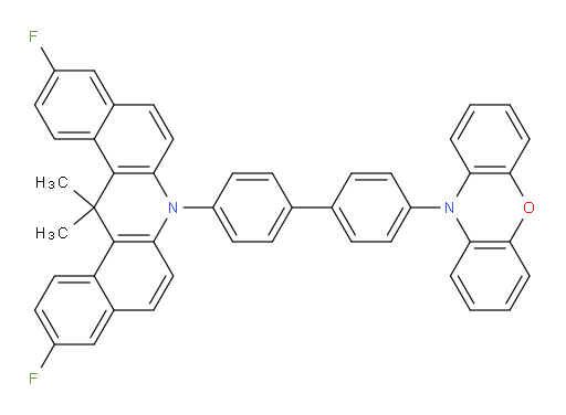 10-(4'-(3,11-difluoro-14,14-dimethyldibenzo[a,j]acridin-7(14H)-yl)-[1,1'-biphenyl]-4-yl)-10H-phenoxazine