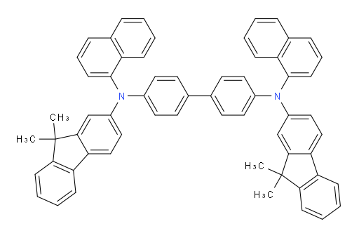 N4,N4'-bis(9,9-dimethyl-9H-fluoren-2-yl)-N4,N4'-di(naphthalen-1-yl)-[1,1'-biphenyl]-4,4'-diamine