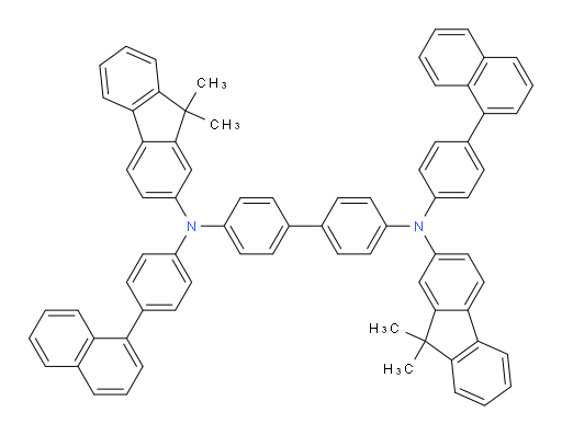 N4,N4'-bis(9,9-dimethyl-9H-fluoren-2-yl)-N4,N4'-bis(4-(naphthalen-1-yl)phenyl)-[1,1'-biphenyl]-4,4'-diamine