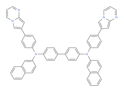 N4,N4'-di(naphthalen-2-yl)-N4,N4'-bis(4-(pyrrolo[1,2-a]pyrimidin-7-yl)phenyl)-[1,1'-biphenyl]-4,4'-diamine