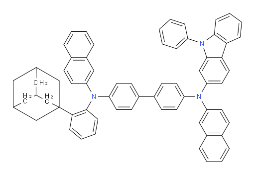 N4-(2-(adamantan-1-yl)phenyl)-N4,N4'-di(naphthalen-2-yl)-N4'-(9-phenyl-9H-carbazol-2-yl)-[1,1'-biphenyl]-4,4'-diamine