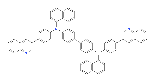 N4,N4'-di(naphthalen-1-yl)-N4,N4'-bis(4-(quinolin-3-yl)phenyl)-[1,1'-biphenyl]-4,4'-diamine
