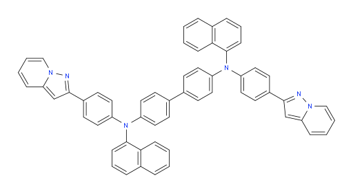 N4,N4'-di(naphthalen-1-yl)-N4,N4'-bis(4-(pyrazolo[1,5-a]pyridin-2-yl)phenyl)-[1,1'-biphenyl]-4,4'-diamine