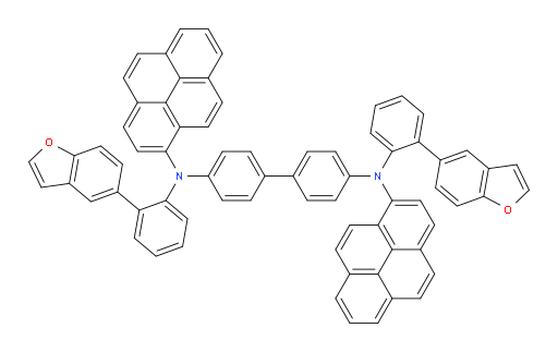 N4,N4'-bis(2-(benzofuran-5-yl)phenyl)-N4,N4'-di(pyren-1-yl)-[1,1'-biphenyl]-4,4'-diamine