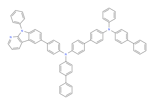 N4,N4'-di([1,1'-biphenyl]-4-yl)-N4-phenyl-N4'-(4-(9-phenyl-9H-pyrido[2,3-b]indol-6-yl)phenyl)-[1,1'-biphenyl]-4,4'-diamine