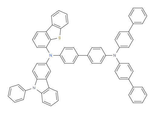 N4,N4-di([1,1'-biphenyl]-4-yl)-N4'-(dibenzo[b,d]thiophen-4-yl)-N4'-(9-phenyl-9H-carbazol-3-yl)-[1,1'-biphenyl]-4,4'-diamine