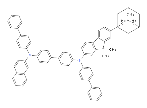 N4,N4'-di([1,1'-biphenyl]-4-yl)-N4-(7-(adamantan-1-yl)-9,9-dimethyl-9H-fluoren-2-yl)-N4'-(naphthalen-2-yl)-[1,1'-biphenyl]-4,4'-diamine