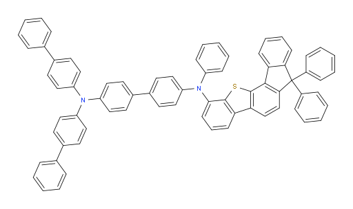 N4,N4-di([1,1'-biphenyl]-4-yl)-N4'-(7,7-diphenyl-7H-benzo[b]fluoreno[3,4-d]thiophen-1-yl)-N4'-phenyl-[1,1'-biphenyl]-4,4'-diamine