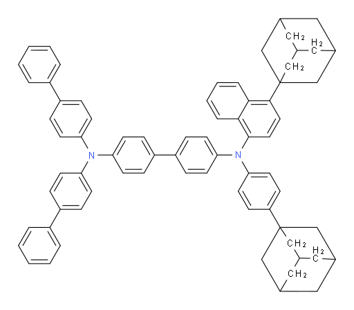 N4,N4-di([1,1'-biphenyl]-4-yl)-N4'-(4-(adamantan-1-yl)naphthalen-1-yl)-N4'-(4-(adamantan-1-yl)phenyl)-[1,1'-biphenyl]-4,4'-diamine