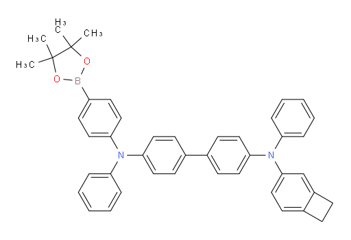 N4-(bicyclo[4.2.0]octa-1,3,5-trien-3-yl)-N4,N4'-diphenyl-N4'-(4-(4,4,5,5-tetramethyl-1,3,2-dioxaborolan-2-yl)phenyl)-[1,1'-biphenyl]-4,4'-diamine