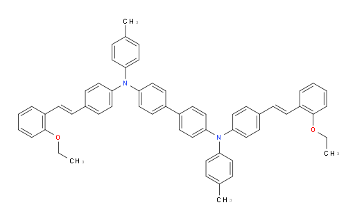 N4,N4'-bis(4-((E)-2-ethoxystyryl)phenyl)-N4,N4'-di-p-tolyl-[1,1'-biphenyl]-4,4'-diamine
