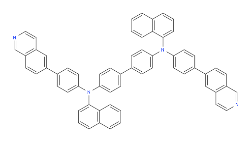 N4,N4'-bis(4-(isoquinolin-6-yl)phenyl)-N4,N4'-di(naphthalen-1-yl)-[1,1'-biphenyl]-4,4'-diamine