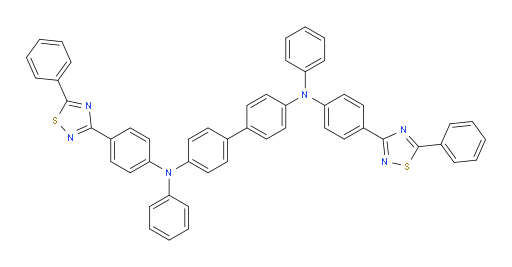 N4,N4'-diphenyl-N4,N4'-bis(4-(5-phenyl-1,2,4-thiadiazol-3-yl)phenyl)-[1,1'-biphenyl]-4,4'-diamine