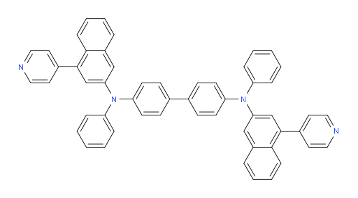 N4,N4'-diphenyl-N4,N4'-bis(4-(pyridin-4-yl)naphthalen-2-yl)-[1,1'-biphenyl]-4,4'-diamine
