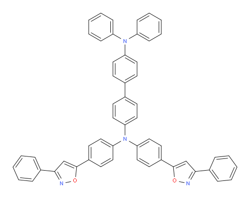 N4,N4-diphenyl-N4',N4'-bis(4-(3-phenylisoxazol-5-yl)phenyl)-[1,1'-biphenyl]-4,4'-diamine