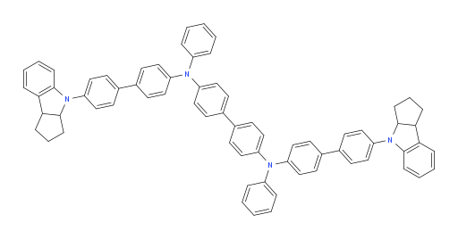 N4,N4'-diphenyl-N4,N4'-bis(4'-(1,3,3a,8b-tetrahydrocyclopenta[b]indol-4(2H)-yl)-[1,1'-biphenyl]-4-yl)-[1,1'-biphenyl]-4,4'-diamine