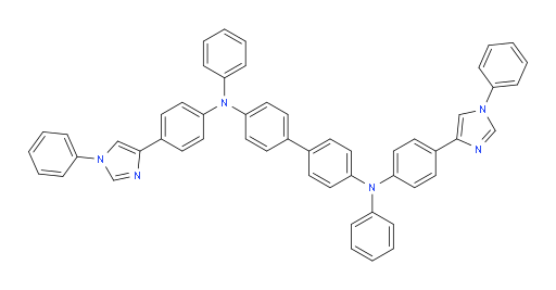 N4,N4'-diphenyl-N4,N4'-bis(4-(1-phenyl-1H-imidazol-4-yl)phenyl)-[1,1'-biphenyl]-4,4'-diamine