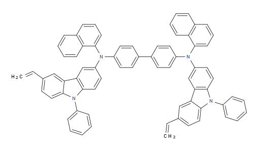 N4,N4'-di(naphthalen-1-yl)-N4,N4'-bis(9-phenyl-6-vinyl-9H-carbazol-3-yl)-[1,1'-biphenyl]-4,4'-diamine