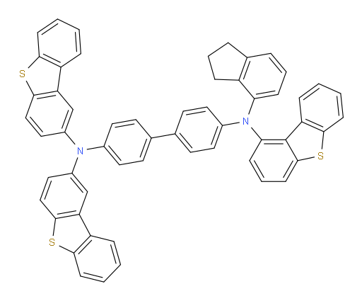 N4-(dibenzo[b,d]thiophen-1-yl)-N4',N4'-bis(dibenzo[b,d]thiophen-2-yl)-N4-(2,3-dihydro-1H-inden-4-yl)-[1,1'-biphenyl]-4,4'-diamine