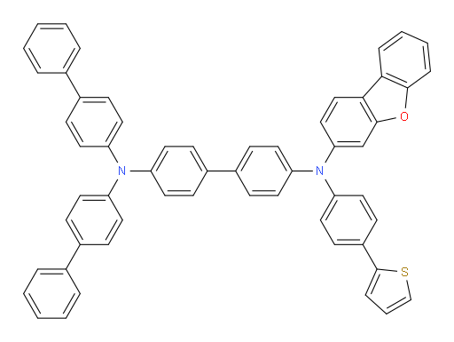 N4,N4-di([1,1'-biphenyl]-4-yl)-N4'-(dibenzo[b,d]furan-3-yl)-N4'-(4-(thiophen-2-yl)phenyl)-[1,1'-biphenyl]-4,4'-diamine