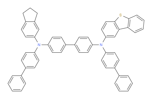 N4,N4'-di([1,1'-biphenyl]-4-yl)-N4-(dibenzo[b,d]thiophen-2-yl)-N4'-(2,3-dihydro-1H-inden-5-yl)-[1,1'-biphenyl]-4,4'-diamine