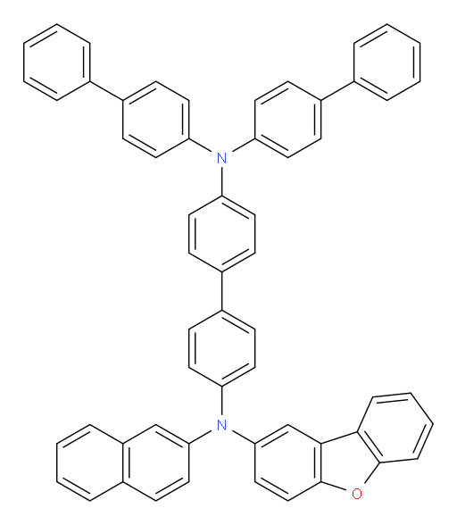 N4,N4-di([1,1'-biphenyl]-4-yl)-N4'-(dibenzo[b,d]furan-2-yl)-N4'-(naphthalen-2-yl)-[1,1'-biphenyl]-4,4'-diamine