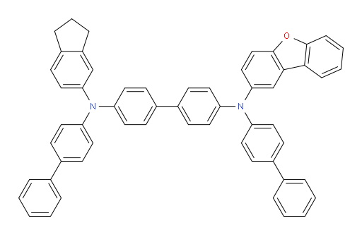 N4,N4'-di([1,1'-biphenyl]-4-yl)-N4-(dibenzo[b,d]furan-2-yl)-N4'-(2,3-dihydro-1H-inden-5-yl)-[1,1'-biphenyl]-4,4'-diamine