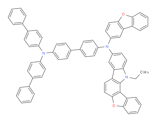 N4,N4-di([1,1'-biphenyl]-4-yl)-N4'-(dibenzo[b,d]furan-2-yl)-N4'-(12-ethyl-12H-benzofuro[3,2-a]carbazol-9-yl)-[1,1'-biphenyl]-4,4'-diamine