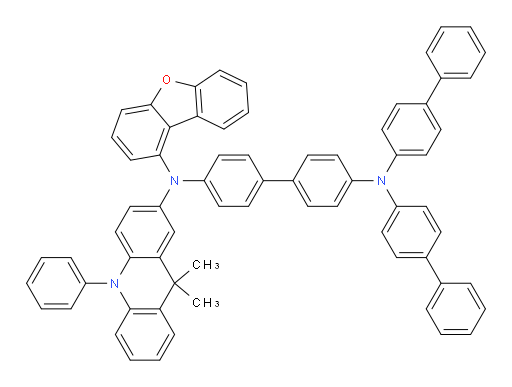 N4,N4-di([1,1'-biphenyl]-4-yl)-N4'-(dibenzo[b,d]furan-1-yl)-N4'-(9,9-dimethyl-10-phenyl-9,10-dihydroacridin-2-yl)-[1,1'-biphenyl]-4,4'-diamine