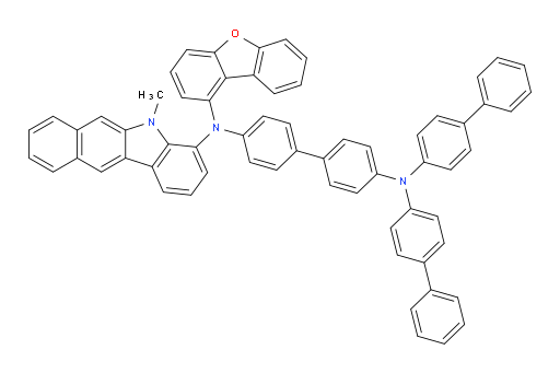 N4,N4-di([1,1'-biphenyl]-4-yl)-N4'-(dibenzo[b,d]furan-1-yl)-N4'-(5-methyl-5H-benzo[b]carbazol-4-yl)-[1,1'-biphenyl]-4,4'-diamine