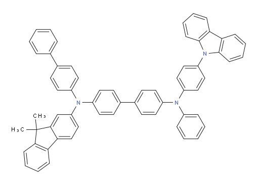 N4-(4-(9H-carbazol-9-yl)phenyl)-N4'-([1,1'-biphenyl]-4-yl)-N4'-(9,9-dimethyl-9H-fluoren-2-yl)-N4-phenyl-[1,1'-biphenyl]-4,4'-diamine