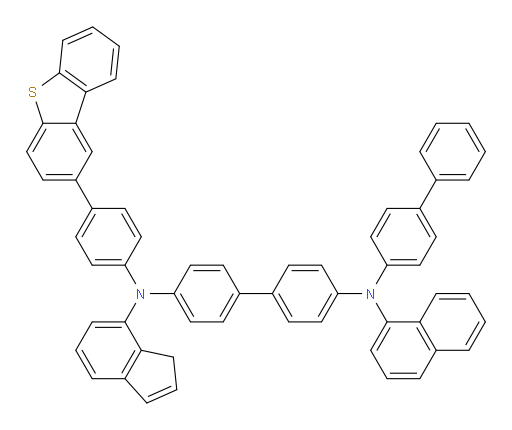 N4-([1,1'-biphenyl]-4-yl)-N4'-(4-(dibenzo[b,d]thiophen-2-yl)phenyl)-N4'-(1H-inden-7-yl)-N4-(naphthalen-1-yl)-[1,1'-biphenyl]-4,4'-diamine