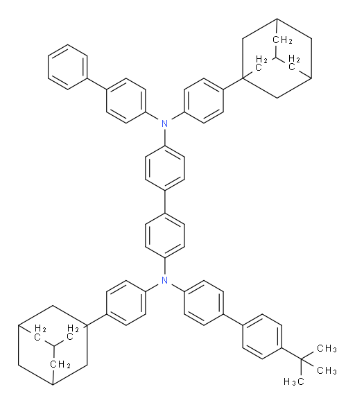 N4-([1,1'-biphenyl]-4-yl)-N4,N4'-bis(4-(adamantan-1-yl)phenyl)-N4'-(4'-(tert-butyl)-[1,1'-biphenyl]-4-yl)-[1,1'-biphenyl]-4,4'-diamine
