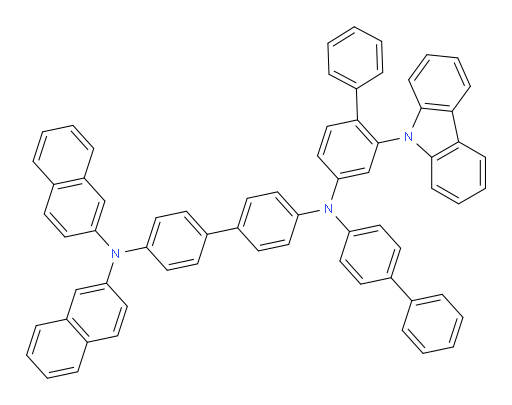 N4-(2-(9H-carbazol-9-yl)-[1,1'-biphenyl]-4-yl)-N4-([1,1'-biphenyl]-4-yl)-N4',N4'-di(naphthalen-2-yl)-[1,1'-biphenyl]-4,4'-diamine