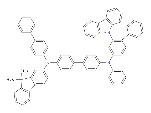 N4-(2-(9H-carbazol-9-yl)-[1,1'-biphenyl]-4-yl)-N4'-([1,1'-biphenyl]-4-yl)-N4'-(9,9-dimethyl-9H-fluoren-2-yl)-N4-phenyl-[1,1'-biphenyl]-4,4'-diamine