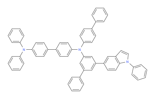 N4-([1,1'-biphenyl]-4-yl)-N4',N4'-diphenyl-N4-(5-(1-phenyl-1H-indol-5-yl)-[1,1'-biphenyl]-3-yl)-[1,1'-biphenyl]-4,4'-diamine