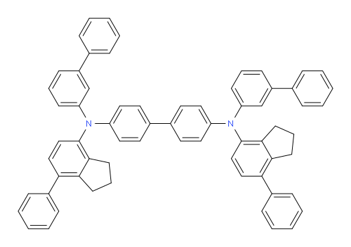 N4,N4'-di([1,1'-biphenyl]-3-yl)-N4,N4'-bis(7-phenyl-2,3-dihydro-1H-inden-4-yl)-[1,1'-biphenyl]-4,4'-diamine