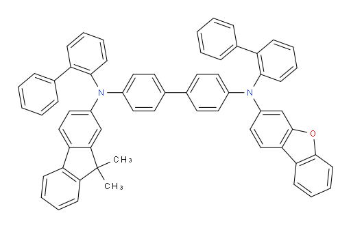 N4,N4'-di([1,1'-biphenyl]-2-yl)-N4-(dibenzo[b,d]furan-3-yl)-N4'-(9,9-dimethyl-9H-fluoren-2-yl)-[1,1'-biphenyl]-4,4'-diamine