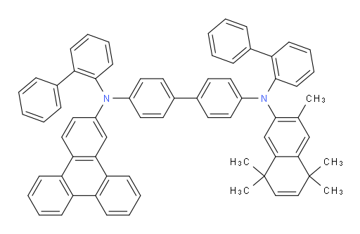 N4,N4'-di([1,1'-biphenyl]-2-yl)-N4-(3,5,5,8,8-pentamethyl-5,8-dihydronaphthalen-2-yl)-N4'-(triphenylen-2-yl)-[1,1'-biphenyl]-4,4'-diamine