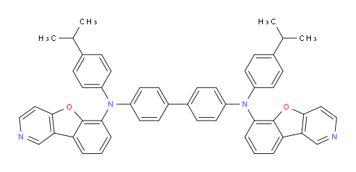 N4,N4'-bis(benzofuro[3,2-c]pyridin-6-yl)-N4,N4'-bis(4-isopropylphenyl)-[1,1'-biphenyl]-4,4'-diamine