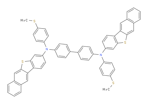 N4,N4'-bis(benzo[b]naphtho[2,3-d]thiophen-3-yl)-N4,N4'-bis(4-(methylthio)phenyl)-[1,1'-biphenyl]-4,4'-diamine