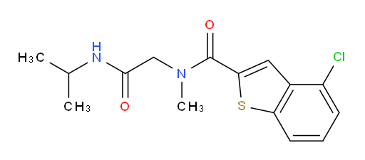 4-chloro-N-(2-(isopropylamino)-2-oxoethyl)-N-methylbenzo[b]thiophene-2-carboxamide