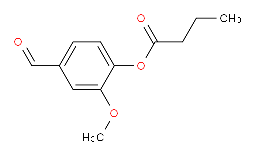 4-formyl-2-methoxyphenyl butyrate